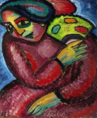Femme à l'éventail, par Alexeï von Jawlensky