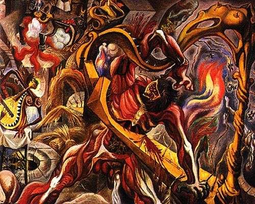 Dans la tour du sommeil, par André Masson