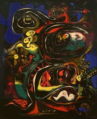 Méditation sur une feuille de chêne, par André Masson