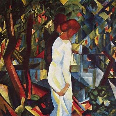 Couple dans les bois, par Auguste Macke