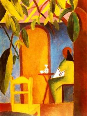 Café turque, par Auguste Macke