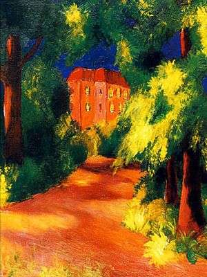 La maison rouge, par Auguste Macke