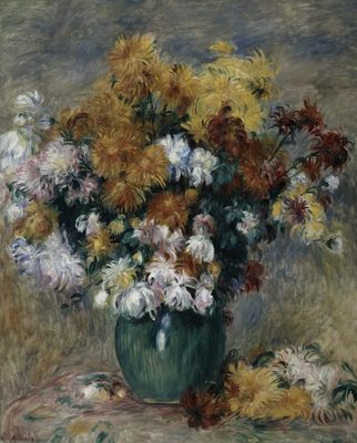 Bouquet de chrysanthèmes, par Auguste Renoir