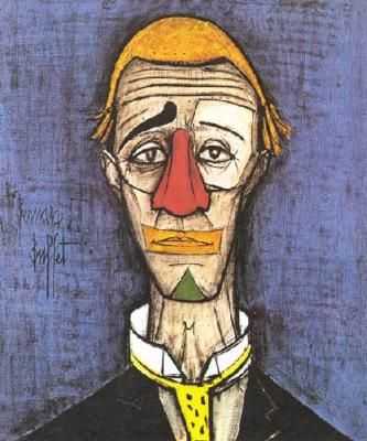 Clown jaune, par Bernard Buffet
