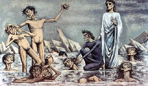 Damnés pris dans la glace, par Bernard Buffet