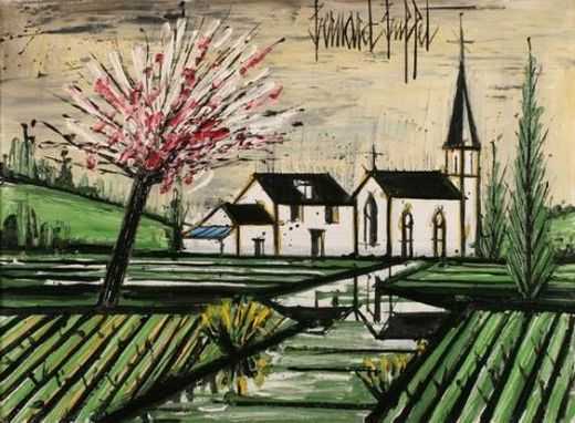Le pommier en fleurs, par Bernard Buffet
