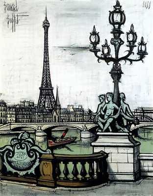 Pont Alexandre III et Tour Eiffel, par Bernard Buffet