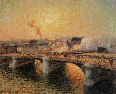 Le Pont Boieldieu, par Camille Pissarro