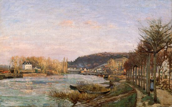La Seine à Bougival, par Camille Pissarro
