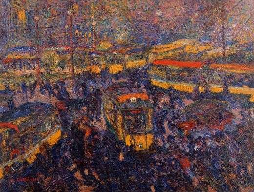 Place de la cathédrale, par Carlo Carrà