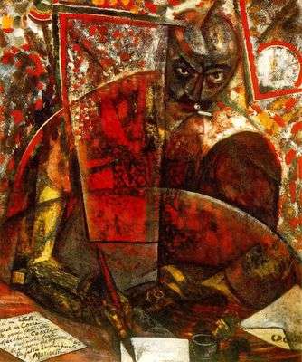 Portrait de Marinetti, par Carlo Carrà