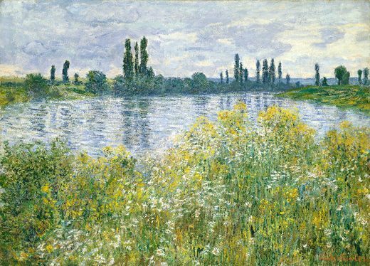 Berges de la Seine, Vétheuil, par Claude Monet