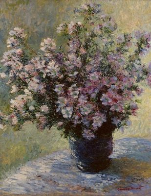 Bouquet de mauves, par Claude Monet