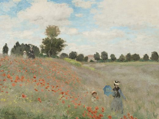 Le champs des coquelicots, par Claude Monet