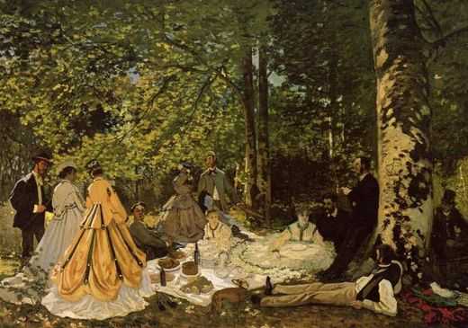Le déjeuner sur l'herbe, par Claude Monet
