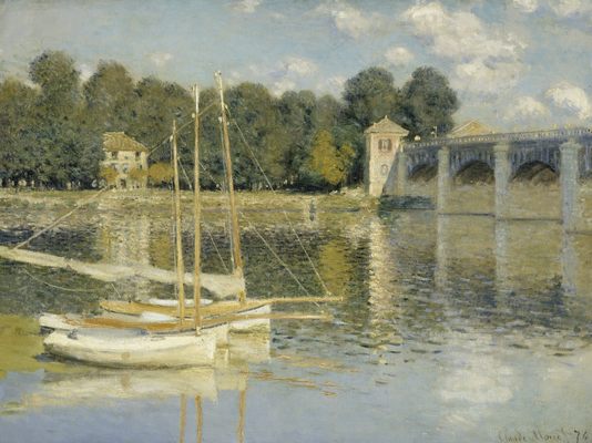 Le pont d'Argenteuil, par Claude Monet