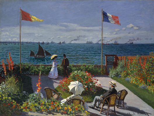 Terrasse à Sainte-Adresse, par Claude Monet