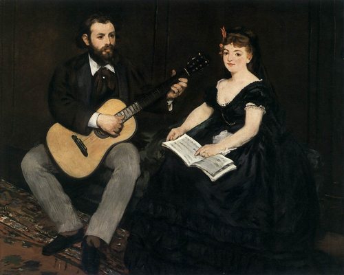 La leçon de musique, par Édouard Manet