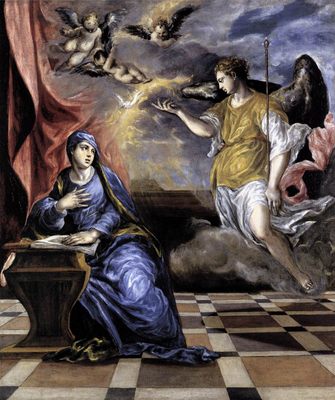 L'annonciation, par El Greco