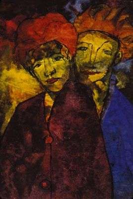 Le couple, par Emil Nolde