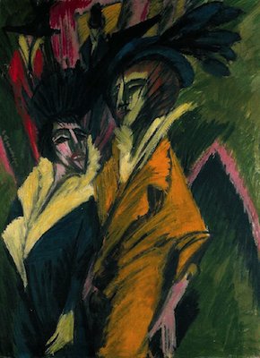 Deux femmes dans la rue, par Ernst Ludwig Kirchner