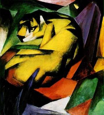 Le tigre, par Franz Marc