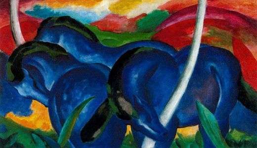 Les grands chevaux bleus, par Franz Marc