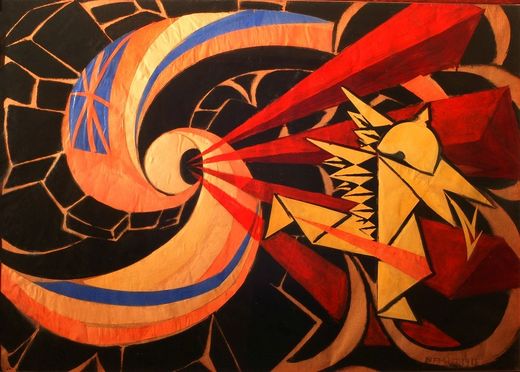 La guerre, par Giacomo Balla