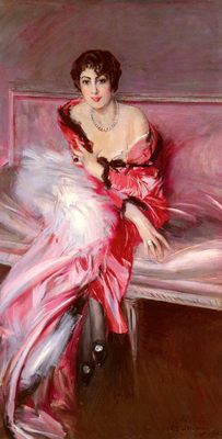 Madame Juillard en rouge, par Giovanni Boldini