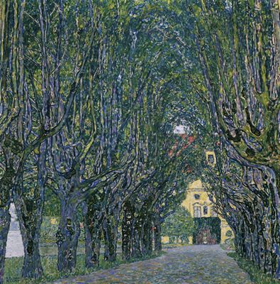 Allée du parc de Schloß Kammer, par Gustav Klimt