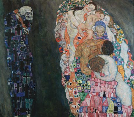 Mort et vie, par Gustav Klimt