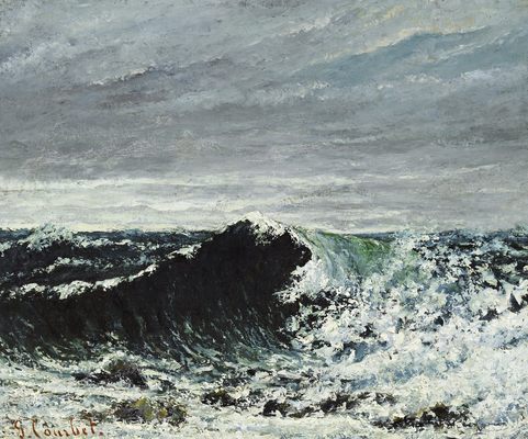 La vague (Edimbourg), par Gustave Courbet