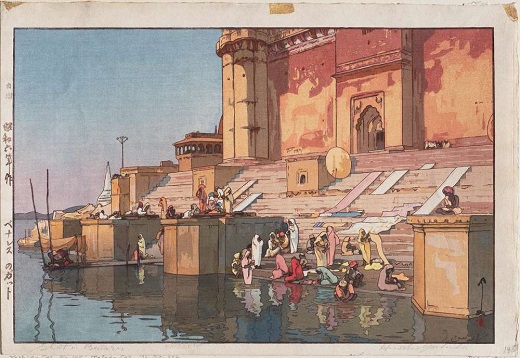 Ghat à Benares, par Hiroshi Yoshida