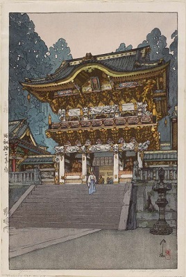 Temple Yomei à Nikko, par Hiroshi Yoshida