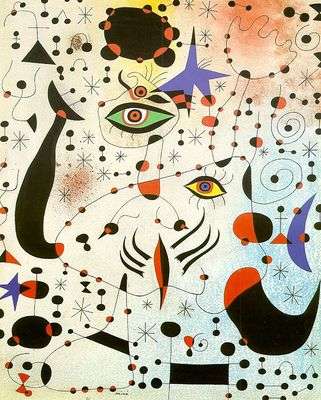 Codes et constellations dans l'amour d'une femme, par Joan Miro