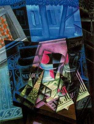 Fenêtre ouverte sur la place Ravignan, par Juan Gris