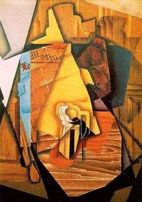 L'homme au café (II), par Juan Gris