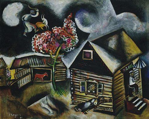 Pluie, par Marc Chagall