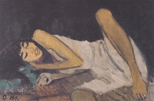 Allongée, par Otto Mueller