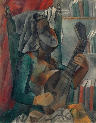 Femme jouant de la mandoline, par Pablo Picasso