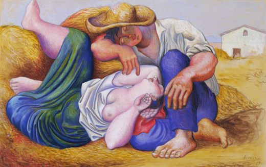 Paysans endormis, par Pablo Picasso
