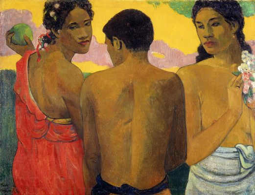 Trois tahitiens, par Paul Gauguin