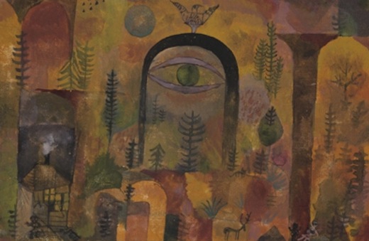 Avec l'aigle, par Paul Klee