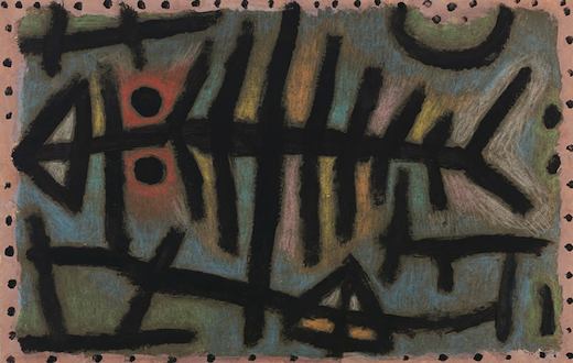 Poisson cloporte boueux, par Paul Klee