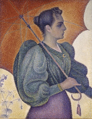 Femme avec un parasol, par Paul Signac