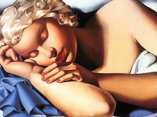 Kizette endormie, par Tamara de Lempicka