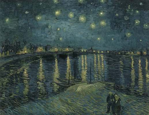 La nuit étoilée sur le Rhône, par Vincent Van Gogh
