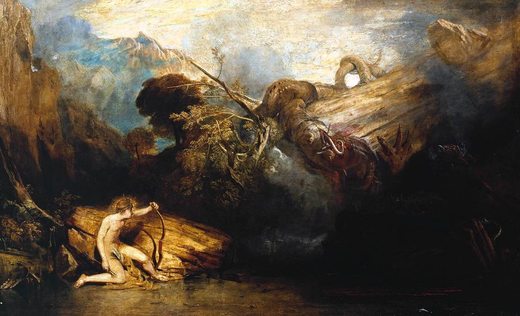 Apollon et Python, par William Turner