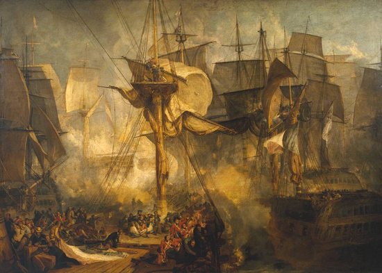 La bataille de Trafalgar (II), par William Turner