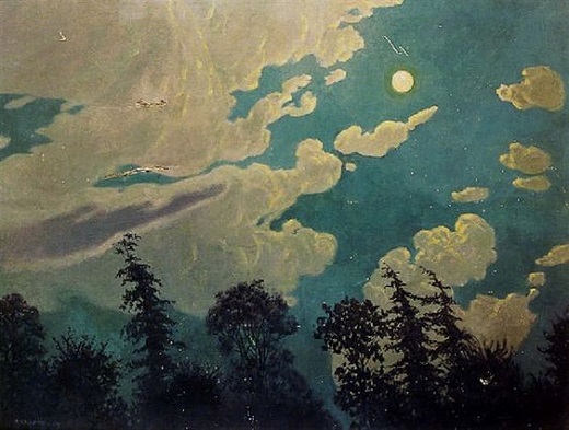 Félix Vallotton : La nuit effet de lune